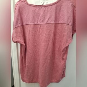 Chico's Linen Top soft pink hi lo shirt New With Tags
